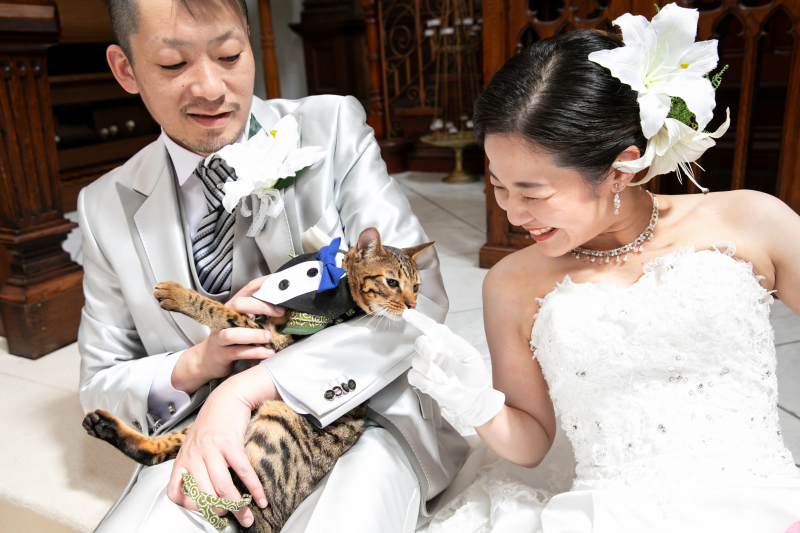 ペットとのフォトウェディング♡