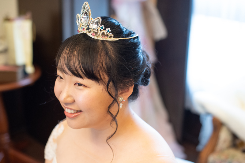 お支度の時から笑顔で！