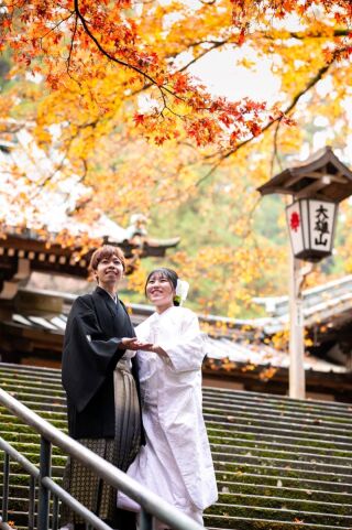 紅葉のロケーションフォト♡