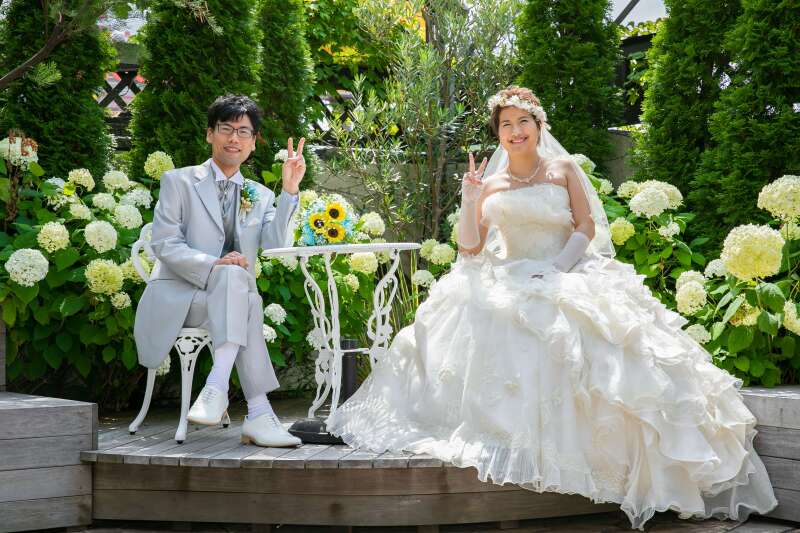 ガーデンでのお写真♪