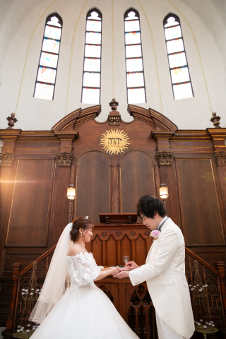 指輪交換のワンシーン・・・♡