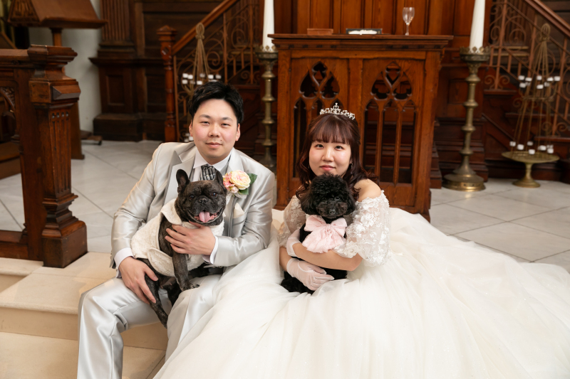 大切なペットとの撮影も・・・♪