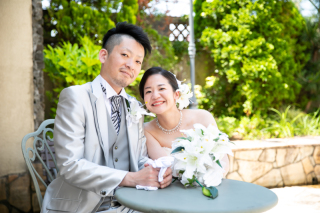 チャペル前のガーデン・・・*