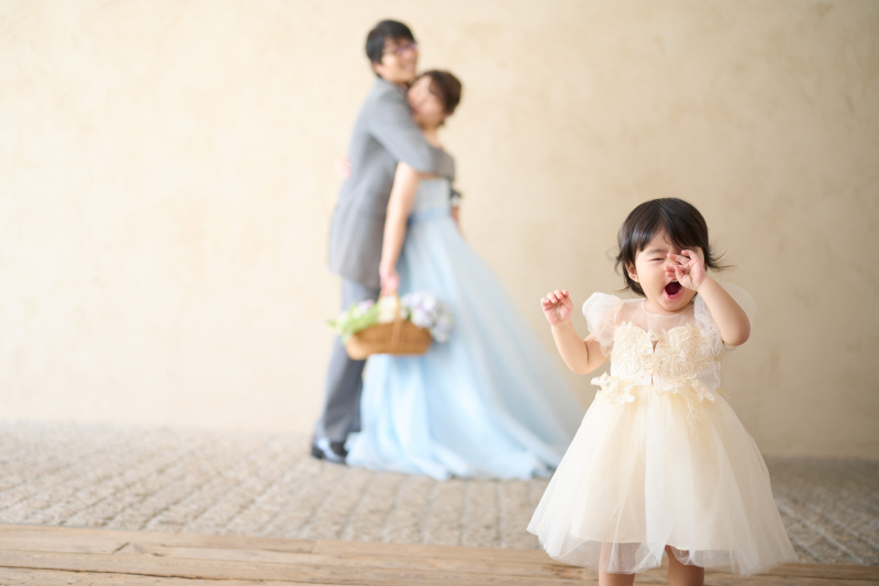 小さなお子様との撮影も安心♡ファミリーウエディング♪