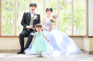 小さなお子様との撮影も安心♡ファミリーウエディング♪