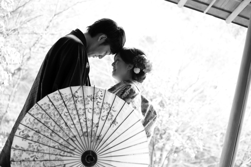 日本庭園で和装ロケ☆☆