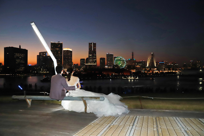 サンセット・ナイト撮影