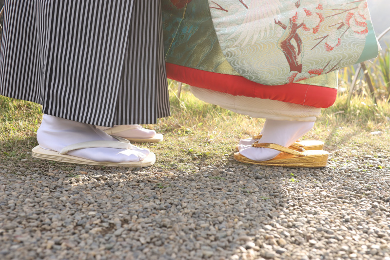 日本庭園で和装ロケ♪