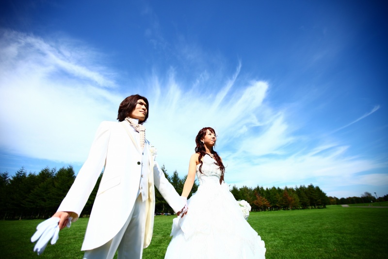 洋装ロケ☆新緑の公園で