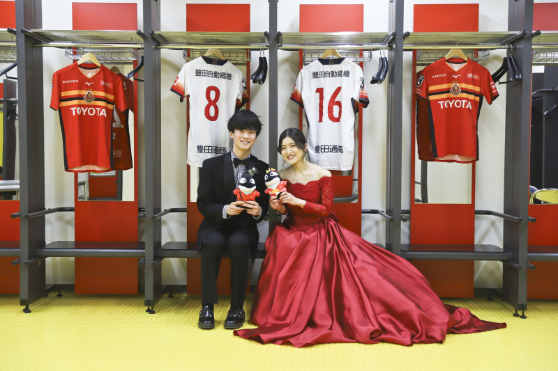 豊田スタジアムでのロケ☆