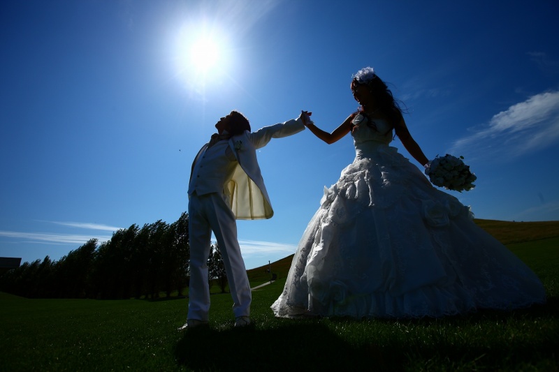 洋装ロケ☆新緑の公園で