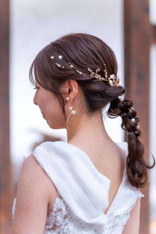 ヘアアレンジもこだわることできますよ♪
