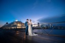 客船と光の街並みと。大さん橋で紡ぐ、煌めく夜景の前撮り
