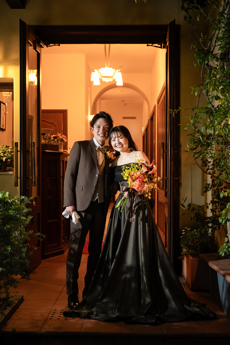 カラードレスで撮影