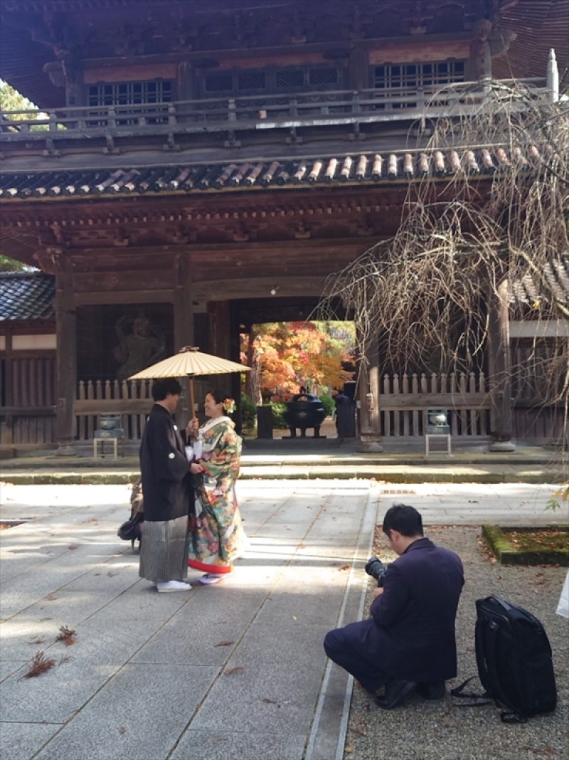 金沢の紅葉も色付いてきました。アート工房イチオシの天徳院もグラデーションが鮮やか