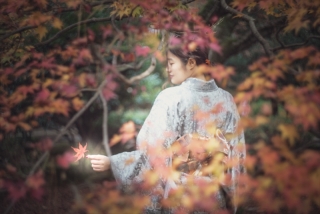 金沢の隠れた紅葉スポットを発見!紅葉の境内に枯山水の中庭。うら庭には竹林!