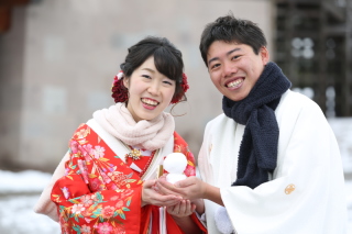 金沢　雪のロケーション撮影