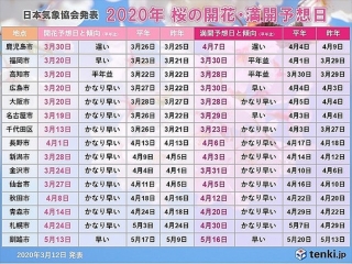金沢桜満開予想は３月３０日！例年よりかなり早いです。3月28日～4月2日空き有！