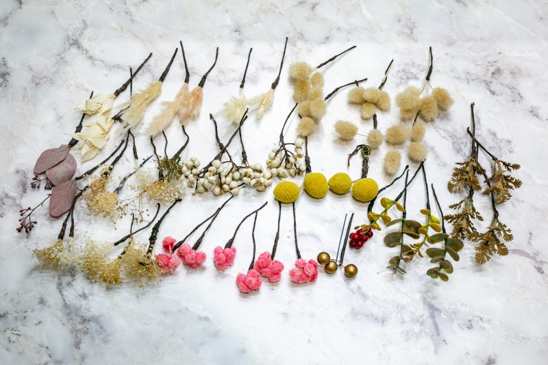 ドライフラワー髪飾り5