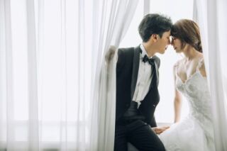 スタジオリシアンのフォトスポット【シフォンカーテン】