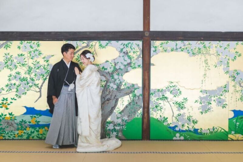 伝統ある寺院でのロケーションフォト【智積院】