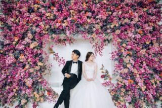 スタジオリシアンのフォトスポット【フラワーウォール】