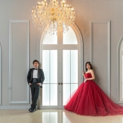 スタジオでは珍しいカラードレスを豊富にご用意!