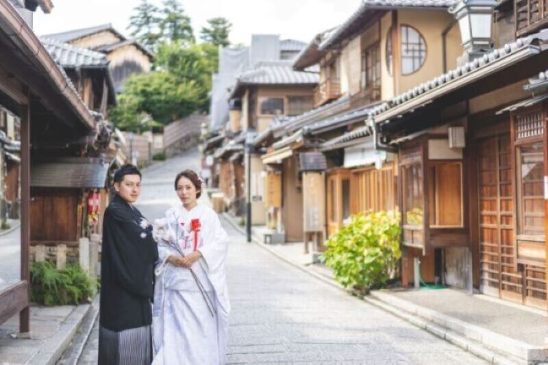 京都の町並みでロケーションフォト【京都八坂】