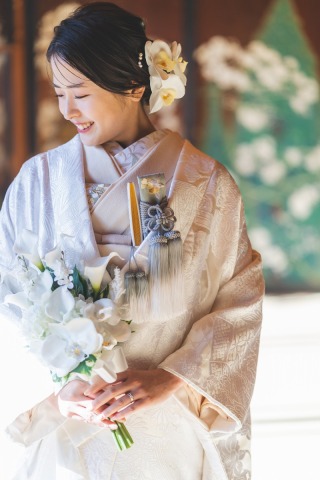 秋の白無垢コーディネート　第二弾
