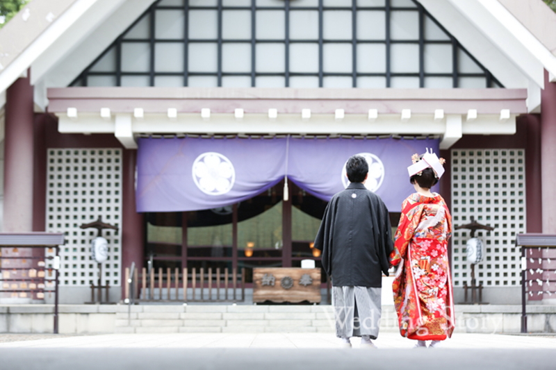 神社でロケーション