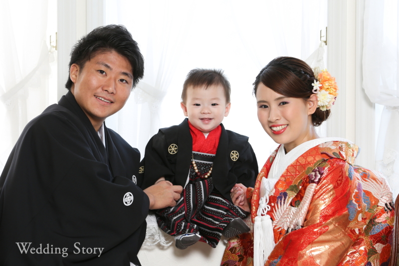 赤ちゃんと撮影