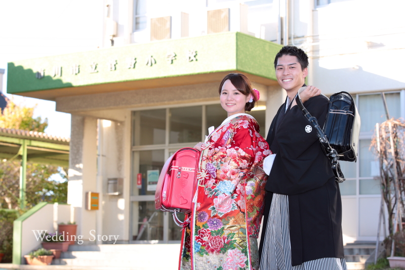 母校で婚礼撮影!
