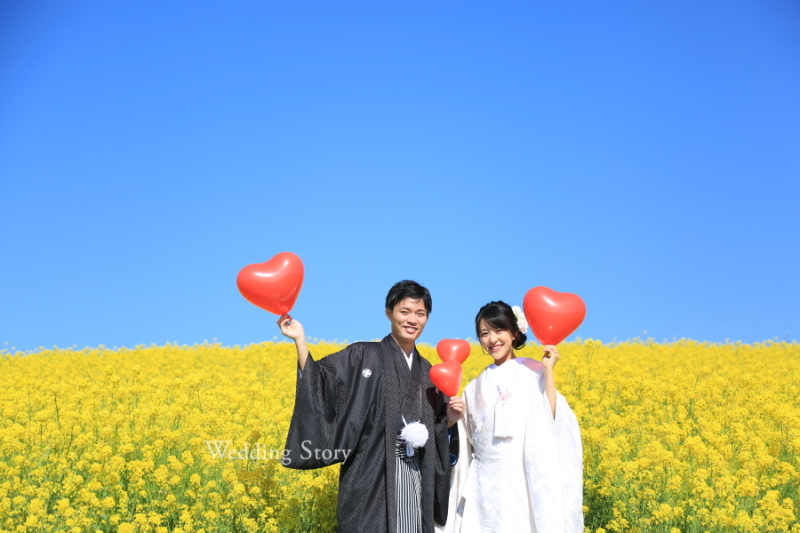 菜の花と撮影したくて!