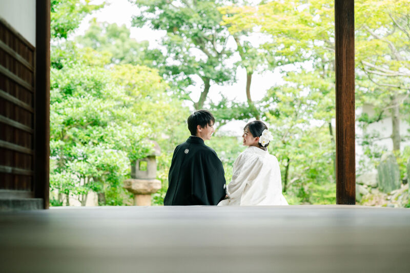 和装と洋装の撮影の様子