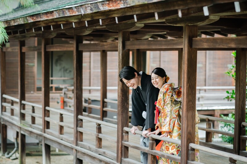 大覚寺前撮り、楽しく