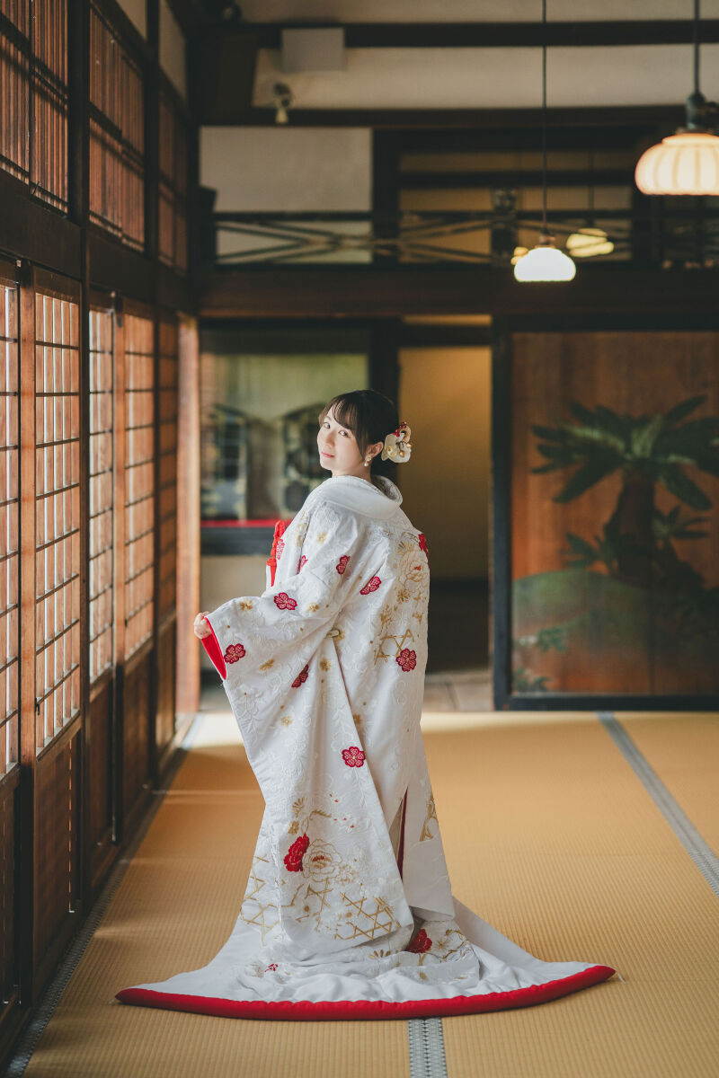 白無垢30番の着姿in隨心院