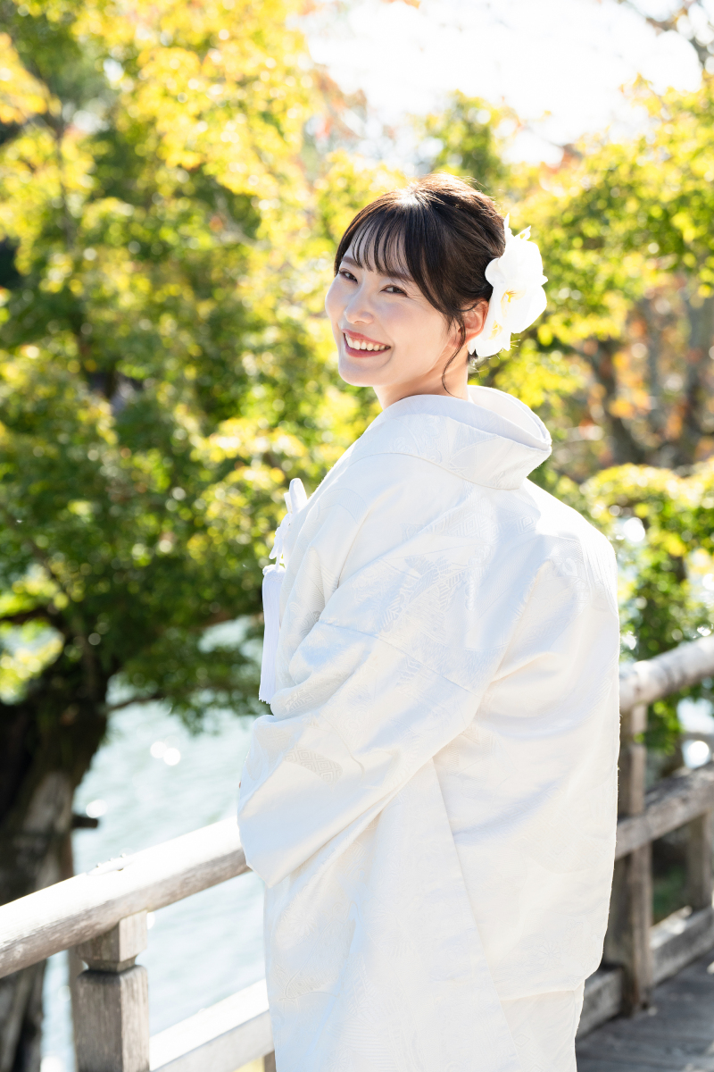 大覚寺でゆったりと前撮り