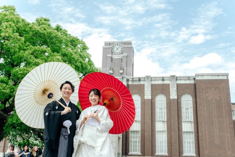 母校の大学などで撮影