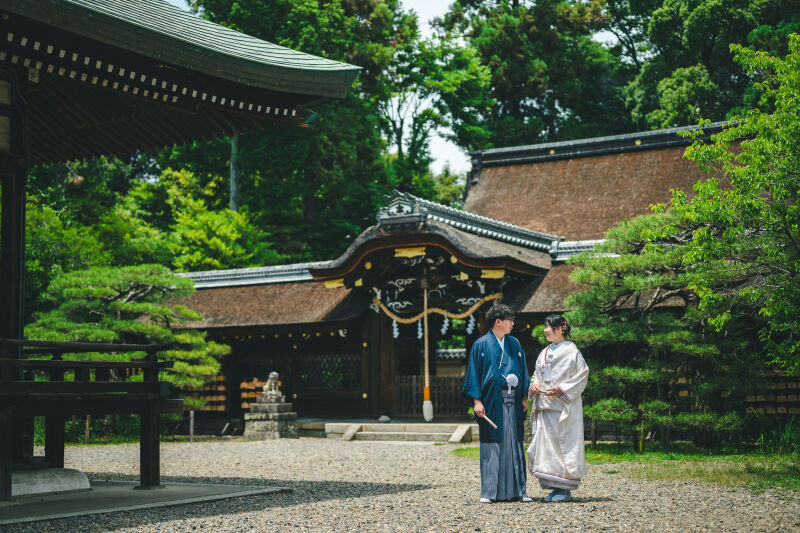 夏は梅宮大社で和装前撮り