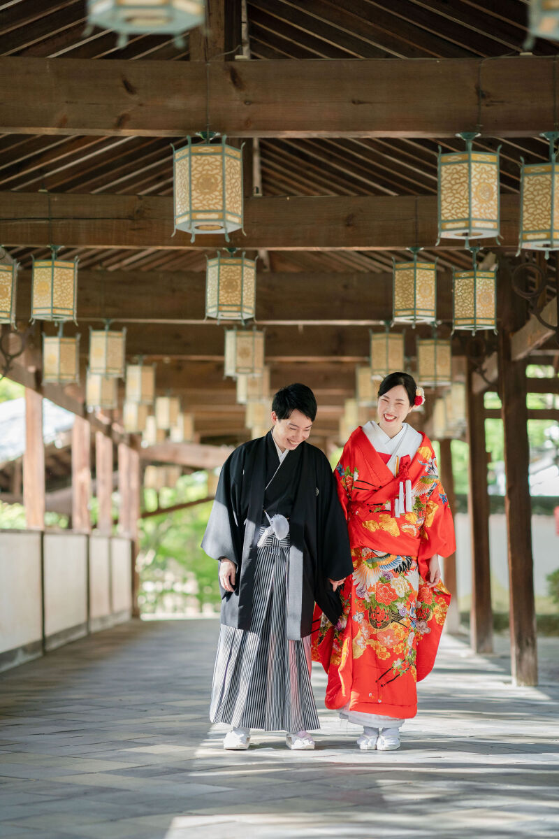 ゆったり萬福寺で花嫁衣裳2着撮影