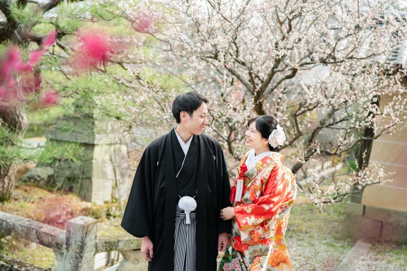 【2月限定】梅宮大社で梅との撮影