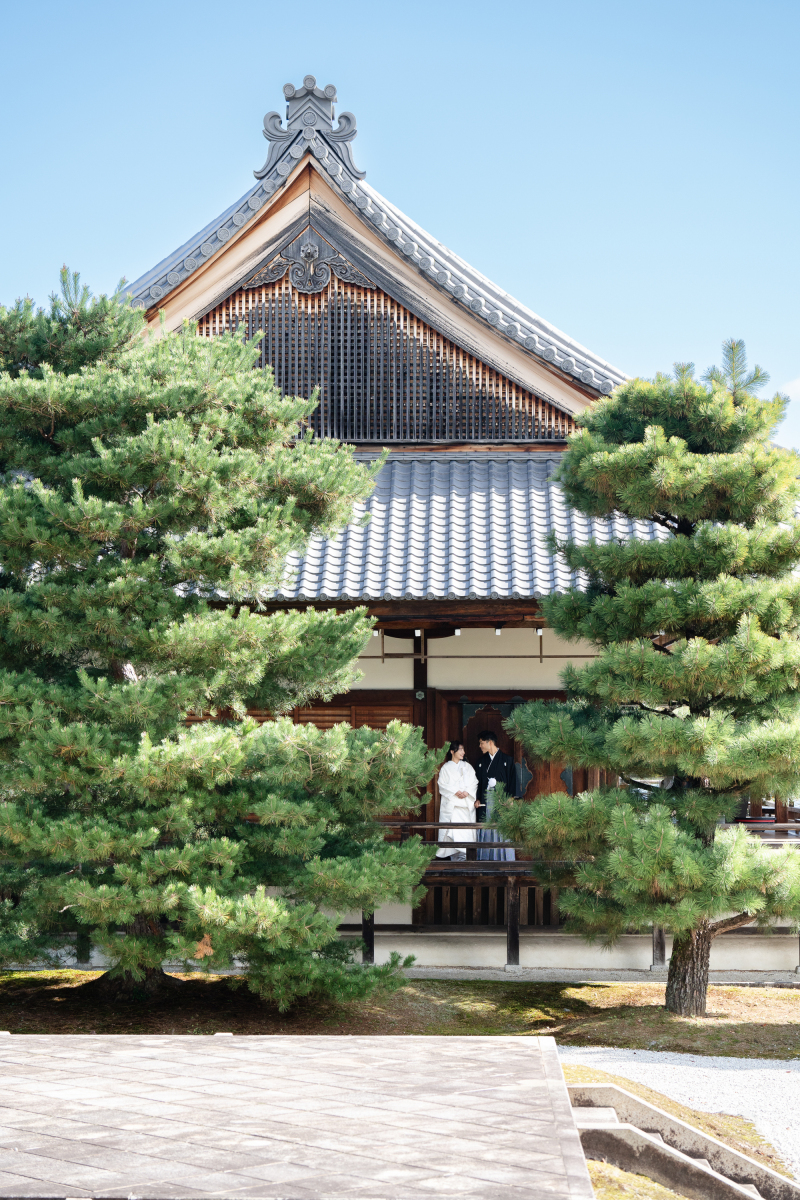 大覚寺でゆったりと前撮り