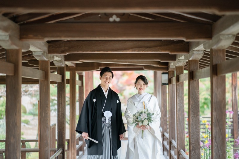 早咲きの桜、遅咲きの梅(大覚寺)