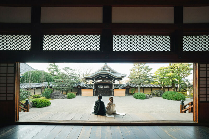 金戒光明寺で2着撮影イメージ