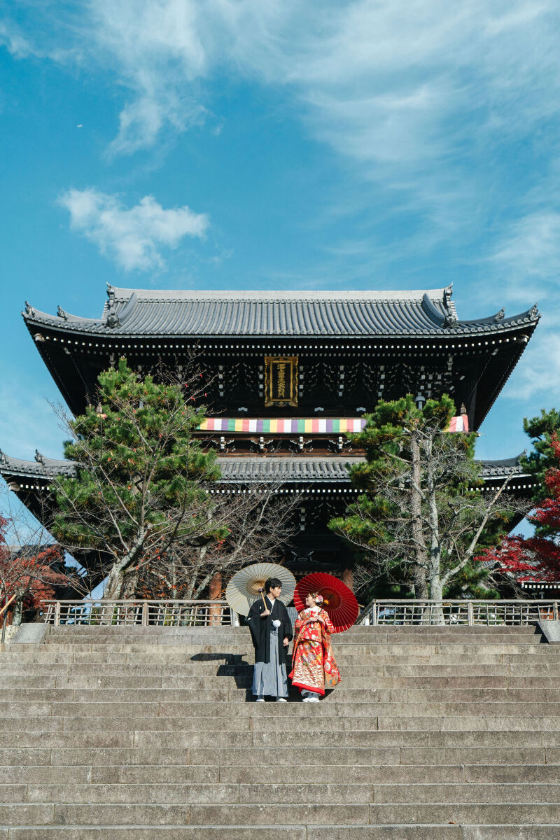 金戒光明寺で2着撮影イメージ