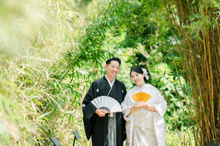 冬の前撮りは竹林で☆