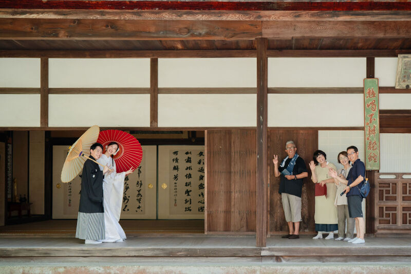 ゆったり萬福寺で花嫁衣裳2着撮影