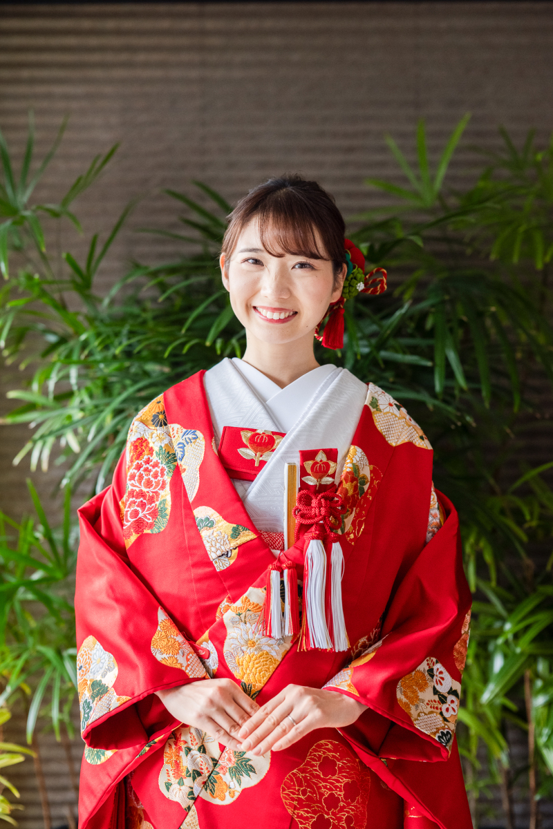 橘柄の筥迫と懐剣セット