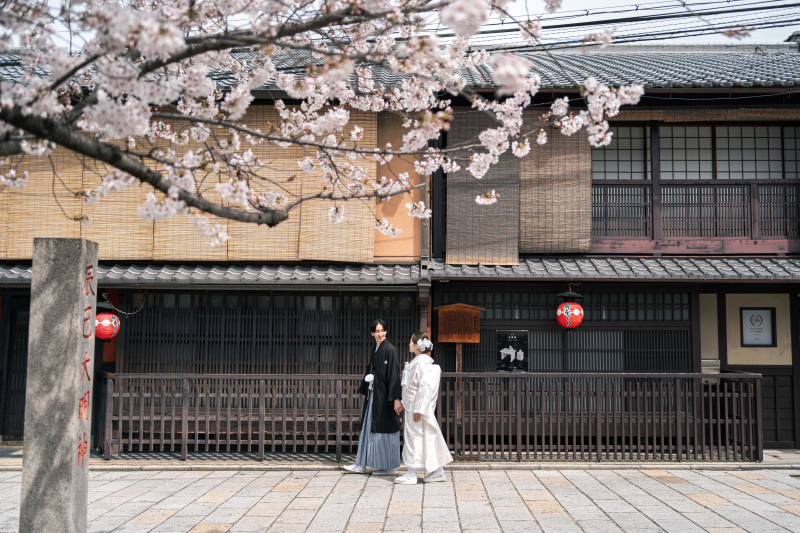 お寺と祇園で撮影