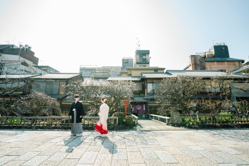 2月の祇園前撮り(梅の季節)